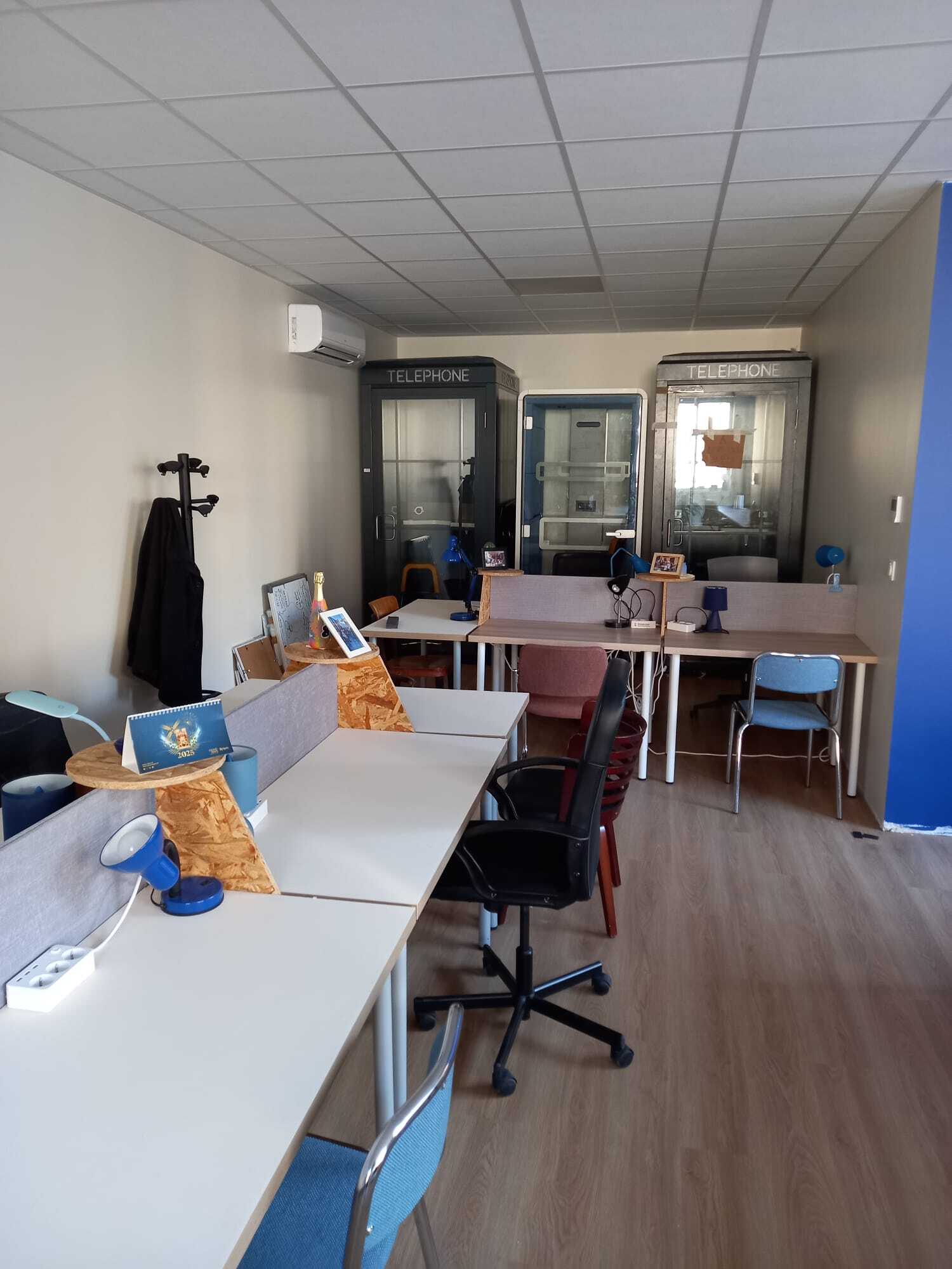 Le dernier îlot devant les cabines